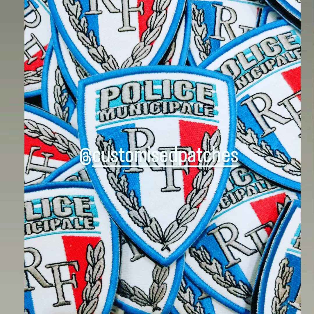 Police municipal embroidery Patches