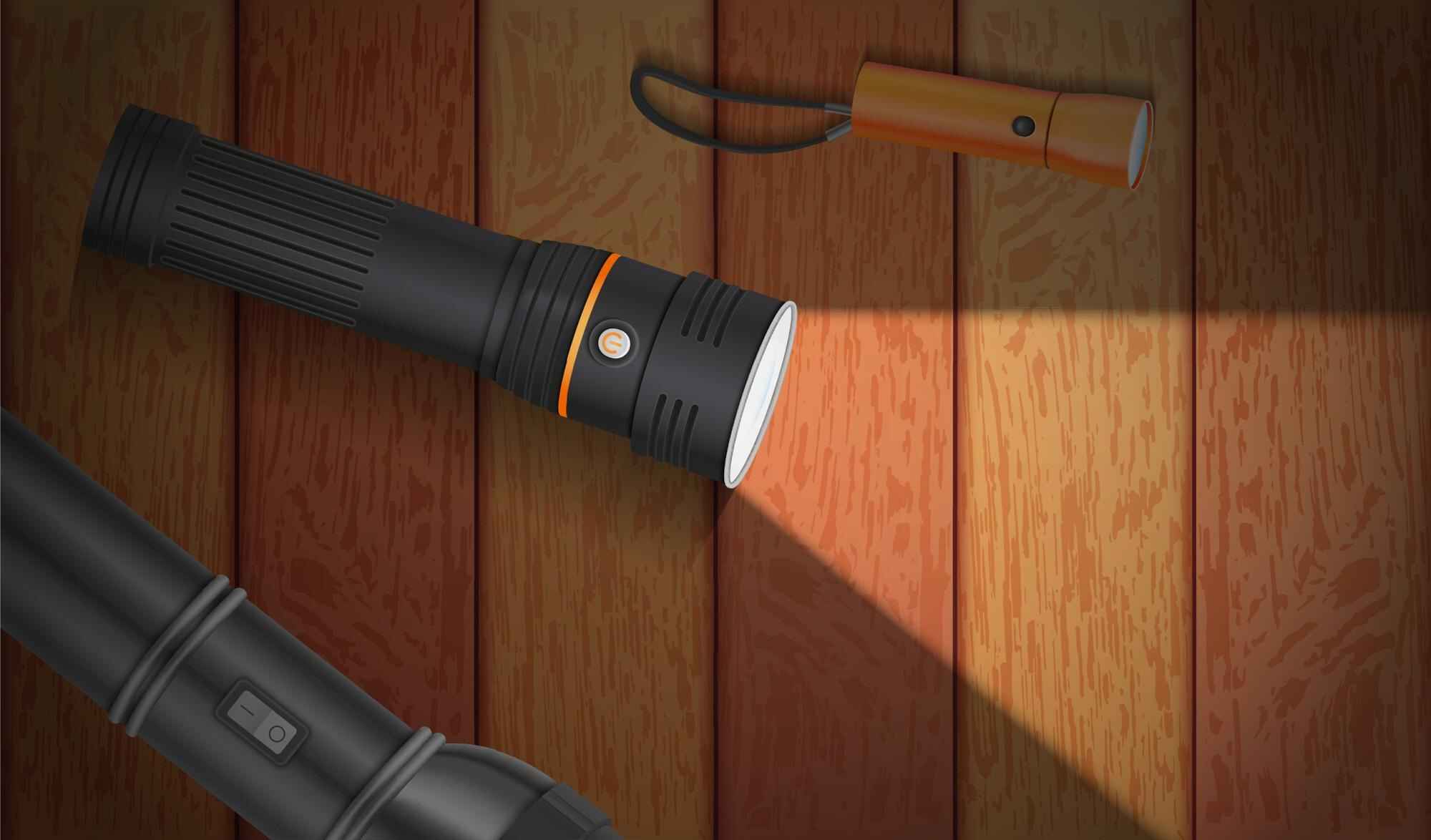 Tactical military flashlight